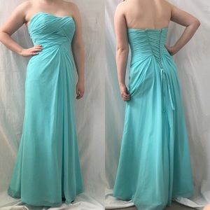 Aqua Blue Formal Dress {Sophia Tolli}